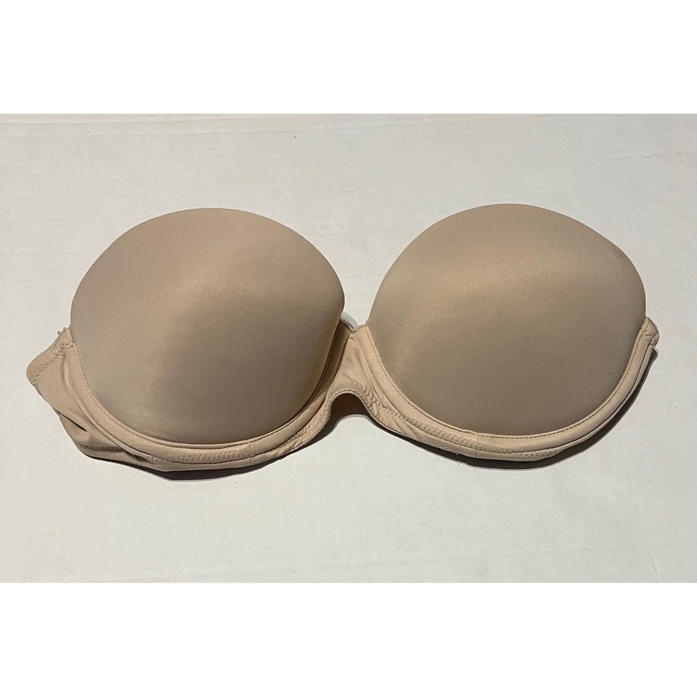 Victoria's Secret PINK Wear Everywhere Push-Up Strapless Bra Nude Size 32C